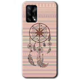 Gramaphone Oppo A54 HD Desen Baskılı Arka Kapak Mandala Retro Kılıf