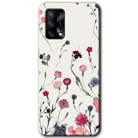 Gramaphone Oppo A54 HD Desen Baskılı Arka Kapak Mat Çiçek Kılıf