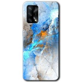 Gramaphone Oppo A54 HD Desen Baskılı Arka Kapak Mavi Buzul Kılıf