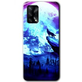 Gramaphone Oppo A54 HD Desen Baskılı Arka Kapak Mega Kurt Kılıf
