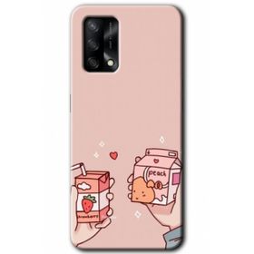Gramaphone Oppo A54 HD Desen Baskılı Arka Kapak Meyveli Süt Kılıf