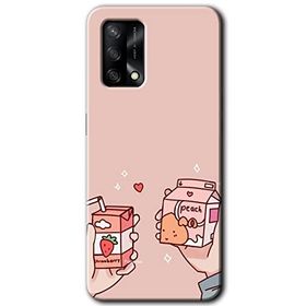 Gramaphone Oppo A54 HD Desen Baskılı Arka Kapak Meyveli Süt Kılıf