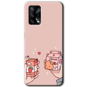 Gramaphone Oppo A54 HD Desen Baskılı Arka Kapak Meyveli Süt Kılıf