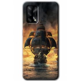 Gramaphone Oppo A54 HD Desen Baskılı Arka Kapak Siyah İnci Kılıf