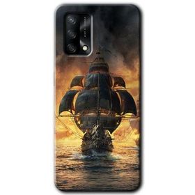 Gramaphone Oppo A54 HD Desen Baskılı Arka Kapak Siyah İnci Kılıf