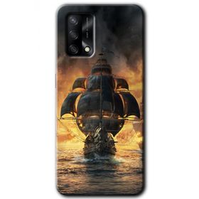 Gramaphone Oppo A54 HD Desen Baskılı Arka Kapak Siyah İnci Kılıf