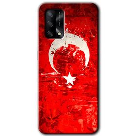 Gramaphone Oppo A54 HD Desen Baskılı Arka Kapak Siyah Mermer Desenli Y Harfi Kılıf