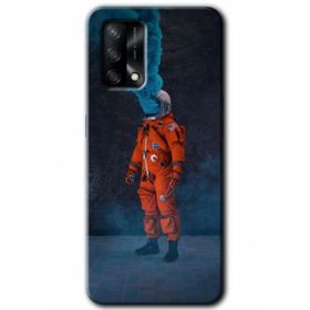 Gramaphone Oppo A54 HD Desen Baskılı Arka Kapak Smoke Astronot Kılıf