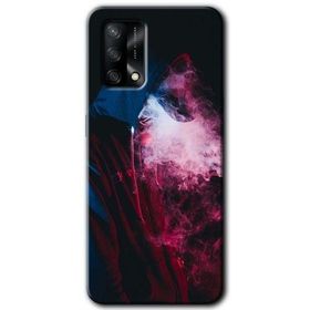 Gramaphone Oppo A54 HD Desen Baskılı Arka Kapak Smoke-Man Kılıf