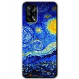 Gramaphone Oppo A54 HD Desen Baskılı Arka Kapak Starry Night Kılıf