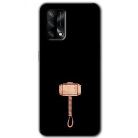 Gramaphone Oppo A54 HD Desen Baskılı Arka Kapak Thor Çekiç Kılıf