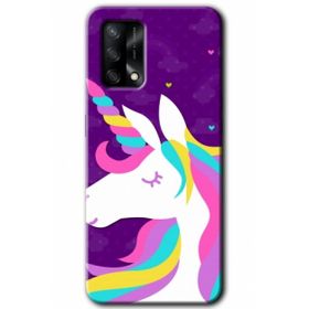 Gramaphone Oppo A54 HD Desen Baskılı Arka Kapak Unicorn Sleep Kılıf