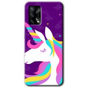 Gramaphone Oppo A54 HD Desen Baskılı Arka Kapak Unicorn Sleep Kılıf