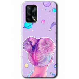 Gramaphone Oppo A54 HD Desen Baskılı Arka Kapak Uzaylı Kız Kılıf