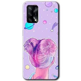 Gramaphone Oppo A54 HD Desen Baskılı Arka Kapak Uzaylı Kız Kılıf