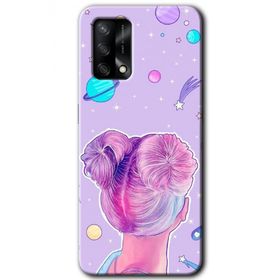 Gramaphone Oppo A54 HD Desen Baskılı Arka Kapak Uzaylı Kız Kılıf