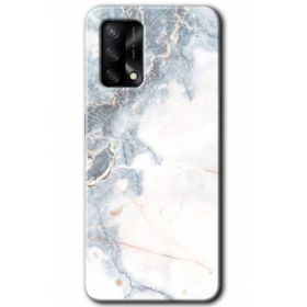Gramaphone Oppo A54 HD Desen Baskılı Arka Kapak White Marble Kılıf
