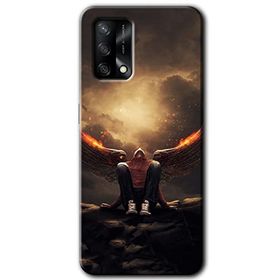 Gramaphone Oppo A54 HD Desen Baskılı Arka Kapak Wings of Power Kılıf