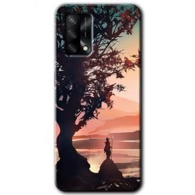 Gramaphone Oppo A54 HD Desen Baskılı Arka Kapak Yalnız Savaşcı Kılıf