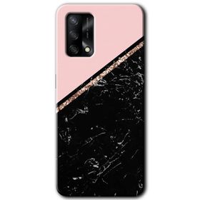 Gramaphone Oppo A54 HD Desen Baskılı Arka Kapak Yarım Mermer Kılıf