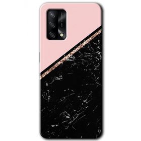 Gramaphone Oppo A54 HD Desen Baskılı Arka Kapak Yarım Mermer Kılıf