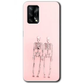 Gramaphone Oppo A54 HD Desen Baskılı Arka Kapak Yaşayan Çift Kılıf