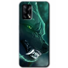 Gramaphone Oppo A54 HD Desen Baskılı Arka Kapak Yeşil Kurt Kılıf