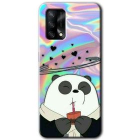 Gramaphone Oppo A54 Hd Desen Milkshake Panda Baskılı Arka Kapak