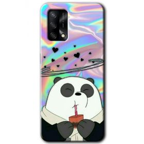 Gramaphone Oppo A54 Hd Desen Milkshake Panda Baskılı Arka Kapak