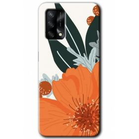 Gramaphone Oppo A54 Hd Desen Portakal Çiçeği Baskılı Arka Kapak