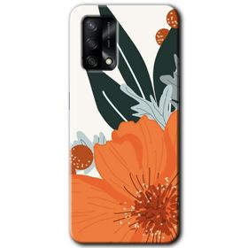 Gramaphone Oppo A54 Hd Desen Portakal Çiçeği Baskılı Arka Kapak