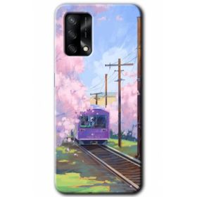Gramaphone Oppo A54 Hd Desen Rails Paint Baskılı Arka Kapak