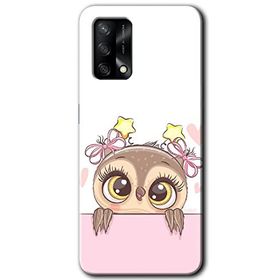 Gramaphone Oppo A54 Hd Desen Sevimli Baykuş Baskılı Arka Kapak