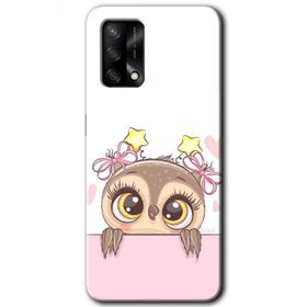 Gramaphone Oppo A54 Hd Desen Sevimli Baykuş Baskılı Arka Kapak