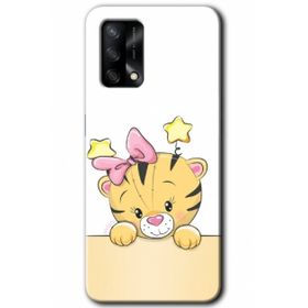 Gramaphone Oppo A54 Kılıf Hd Desen Sevimli Kedi Baskılı Arka Kapak