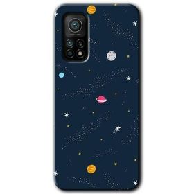 Gramaphone Xiaomi Mi 10T Pro Kılıf HD Desen Baskılı Arka Kapak - Çizim Gezegen Kılıf