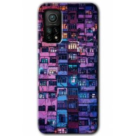 Gramaphone Xiaomi Mi 10T Pro Kılıf HD Desen Baskılı Arka Kapak - Şehir Görünümü Kılıf