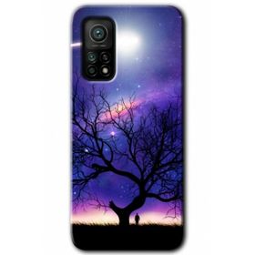 Gramaphone Xiaomi Mi 10T Pro Kılıf HD Desen Baskılı Arka Kapak - Uzay Silüet Kılıf