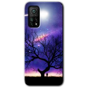 Gramaphone Xiaomi Mi 10T Pro Kılıf HD Desen Baskılı Arka Kapak - Uzay Silüet Kılıf