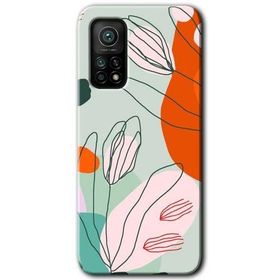 Gramaphone Xiaomi Mi 10T Pro Kılıf HD Desen Baskılı Arka Kapak - Vektör Çiçekler Kılıf