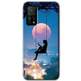 Gramaphone Xiaomi Mi 10T Pro Kılıf HD Desen Baskılı Arka Kapak - Yalnız Kadın Kılıf