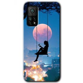 Gramaphone Xiaomi Mi 10T Pro Kılıf HD Desen Baskılı Arka Kapak - Yalnız Kadın Kılıf