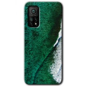 Gramaphone Xiaomi Mi 10T Pro Kılıf HD Desen Baskılı Arka Kapak - Yeşil Okyanus Kılıf