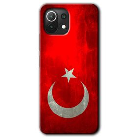 Gramaphone Xiaomi Mi 11 Lite Kılıf HD Desen Baskılı Arka Kapak - Albayrak Kılıf