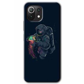 Gramaphone Xiaomi Mi 11 Lite Kılıf HD Desen Baskılı Arka Kapak - Astronot Kıyafeti Kılıf