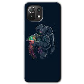 Gramaphone Xiaomi Mi 11 Lite Kılıf HD Desen Baskılı Arka Kapak - Astronot Kıyafeti Kılıf