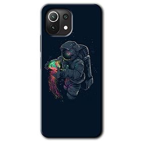 Gramaphone Xiaomi Mi 11 Lite Kılıf HD Desen Baskılı Arka Kapak - Astronot Kıyafeti Kılıf