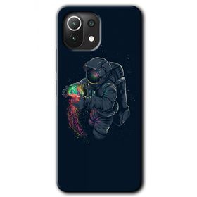 Gramaphone Xiaomi Mi 11 Lite Kılıf HD Desen Baskılı Arka Kapak - Astronot Kıyafeti Kılıf
