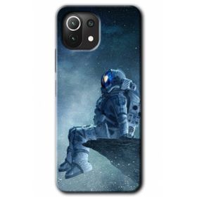 Gramaphone Xiaomi Mi 11 Lite Kılıf HD Desen Baskılı Arka Kapak - Astronot Yalnızlığı Kılıf