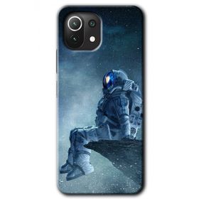 Gramaphone Xiaomi Mi 11 Lite Kılıf HD Desen Baskılı Arka Kapak - Astronot Yalnızlığı Kılıf